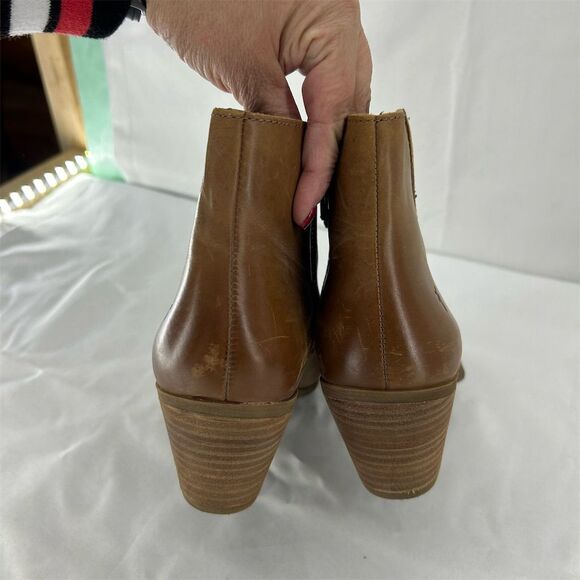 Frye Women's Jennifer Ankle Booties Brown Leather Size 8.5 - Picture 8 of 13